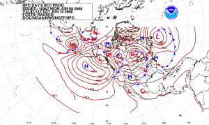 5 Day Pressure Forecast, Public Domain www.wikipedia.org
